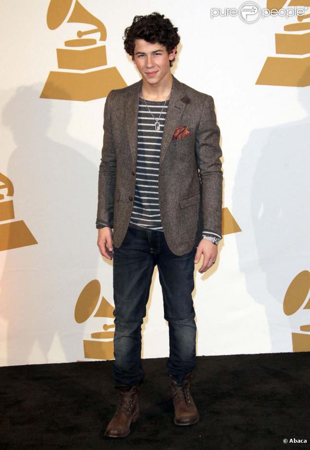 Nick Jonas lors de la présentation des sélectionnés de la 52e cérémonie des Grammy Awards. Le 2 décembre 2009 à Los Angeles.