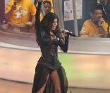 Fergie et les Black Eyed Peas, à l'occasion du Goliath Music Festival donné dans le cadre du Téléthon mexicain, à Mexico, dans la nuit du 4 au 5 décembre.