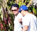 Leonardo DiCaprio et ses proches dont son père au Mexique le 6 décembre 2009