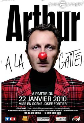 Arthur à la Gaîté Montparnasse à partir du 22 janvier 2010.