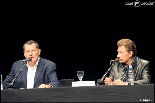 Johnny Hallyday et Jean-Claude camus