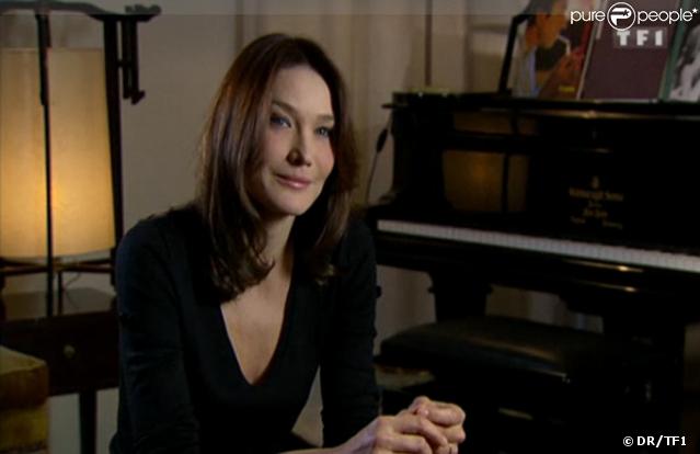 Carla Bruni dans l'émission 7 à 8 sur TF1 le 13 décembre