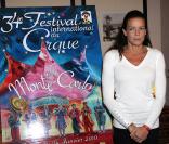 Stéphanie de Monaco a présenté, le 14 décembre 2009, la 34e édition du festival du cirque de Monte-Carlo