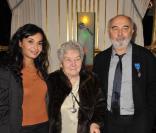 Saïda Jawad, Gérard Jugnot et sa maman au Ministère de la Culture.