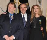 Gérard Jugnot, François Florent, Frédéric Mitterrand et Cyrielle Clair au Ministère de la Culture.