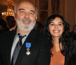 Gérard Jugnot et Saïda Jawad au Ministère de la Culture.