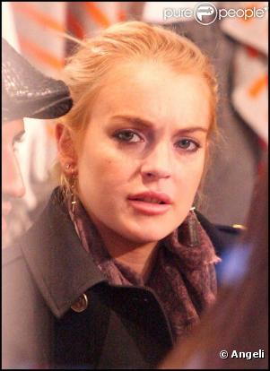 Lindsay Lohan fait du shopping avec sa mère et sa soeur à New York dans Soho le 28 décembre 2009