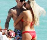 Andreï Voronin et sa femme Yulia à Miami Beach, le 29 décembre 2009