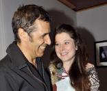 Julien Clerc et sa compagne, Gélène Grémillon le 5 mars 2009.