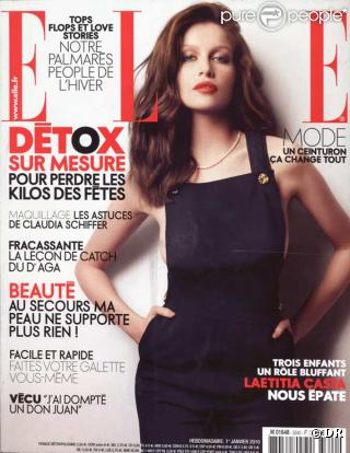 Laetitia Casta en couverture de ELLE