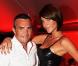 Richard Virenque et sa compagne Jessica Sow lors de la soirée au Nikki Beach Restaurant organisée par le joaillier David Morris à Saint-Barthélémy le 31 décembre 2009