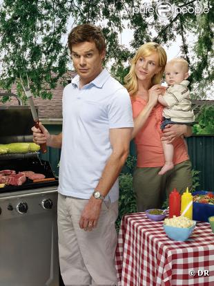Dexter (Michael C. Hall), Rita (Julie Benz) et leur chérubin 