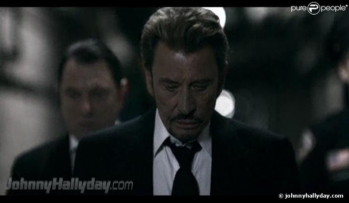 Capture du clip de Johnny Hallyday