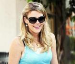 Busy Phillips sur le tournage de Cougar Town avec sa fille Birdie Leigh (Californie, 11 janvier 2010)