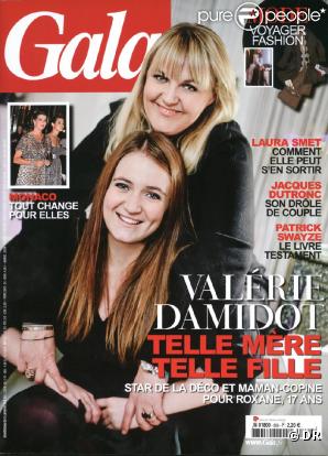 Valérie Damidot et sa fille en couverture de Gala