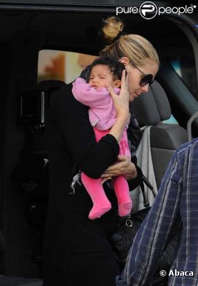 Seal, Heidi Klum en famille, avec leur fille Lou