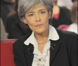 Claudie Haignère à l'enregistrement de 