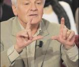  Jacques Perrin, réalisateur d'OCEANS, à l'enregistrement de 