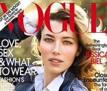 Jessica Biel en couverture de Vogue
