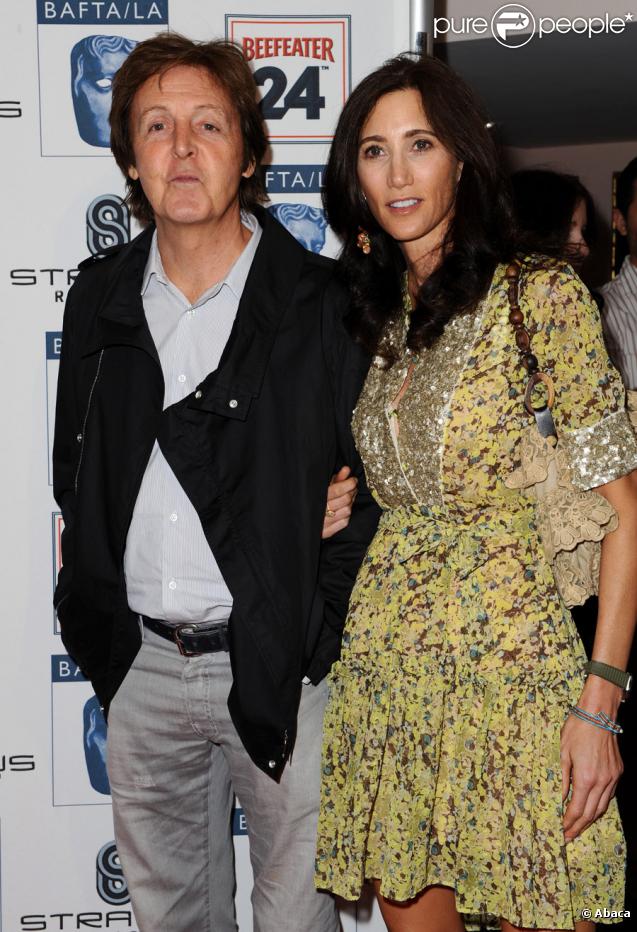 Sir Paul McCartney ne se sépare plus de sa douce Nancy Shevell. Les voici lors de la 16e BAFTA/LA's Tea Party, au Bervely Hills Hotel, le 16 janvier 2010
