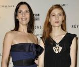 Géraldine Pailhas et la brillante Agathe Bonitzer à l'occasion du dîner-cocktail organisé par la maison Chaumet pour les Révélations des César 2010, à l'hôtel Meurice, le 18 janvier 2010.
