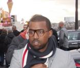 Kanye West et sa compagne Alexis Phifer lors de leur passage à Paris