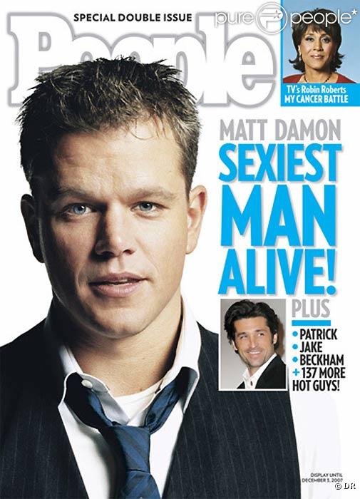 Matt Damon l'homme le plus sexy de l'année 2007 selon People Magazine