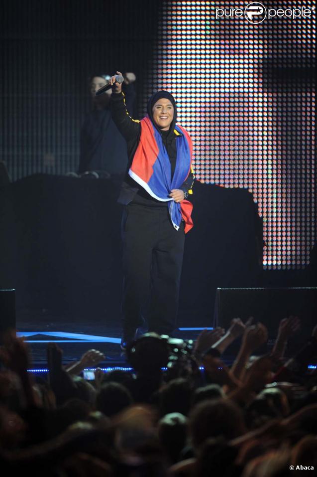Diam's au concert de soutien pour Haïti, au Zénith de Paris, le 24 janvier 2010 !