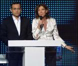 Jean-Luc Delarue et Béatrice Schönberg au concert de soutien pour Haïti, au Zénith de Paris, le 24 janvier 2010 !