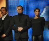 Guillaume Durand, Jean-Luc Delarue, Alessandra Sublet, Nagui au concert de soutien pour Haïti, au Zénith de Paris, le 24 janvier 2010 !
