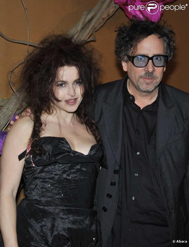 Tim Burton et sa compagne Helena Bonham Carter