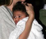 Heidi Klum et sa petite Lou. Janvier 2010