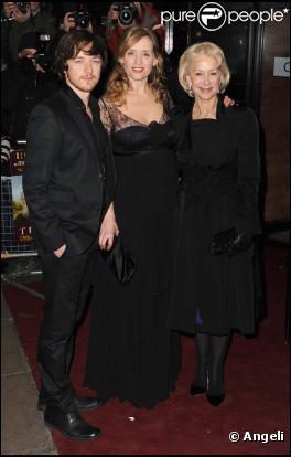 Helen Mirren, James McAvoy et sa femme Anne-Marie Duff à l'avant-première de  The Last Station , à Londres, le 26 janvier 2010 !