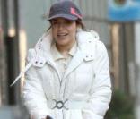 America Ferrera sur le tournage d'Ugly Betty  27 janvier 2010 à New York