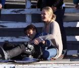 Cameron Diaz et Tom Cruise sur le tournage de Knight and Day à Long Beach en Californie le 27 janvier 2010