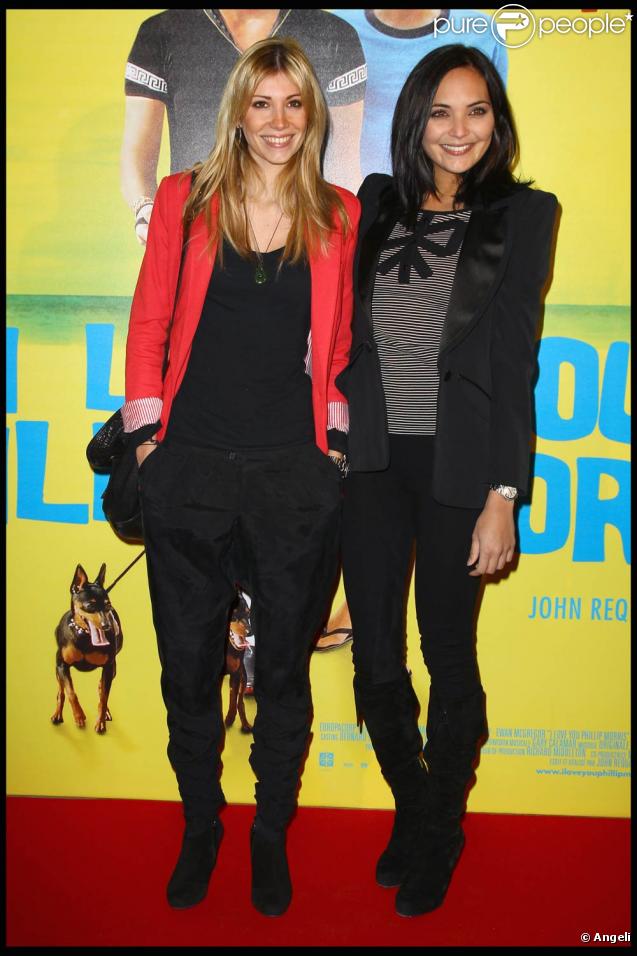 Les pétillantes Alexandra Rosenfeld et Valérie Bègue, à l'occasion de l'avant-première de la comédie  I love you Phillip Morris , à la Cinémathèque Française, à Paris, le 1er février 2010.