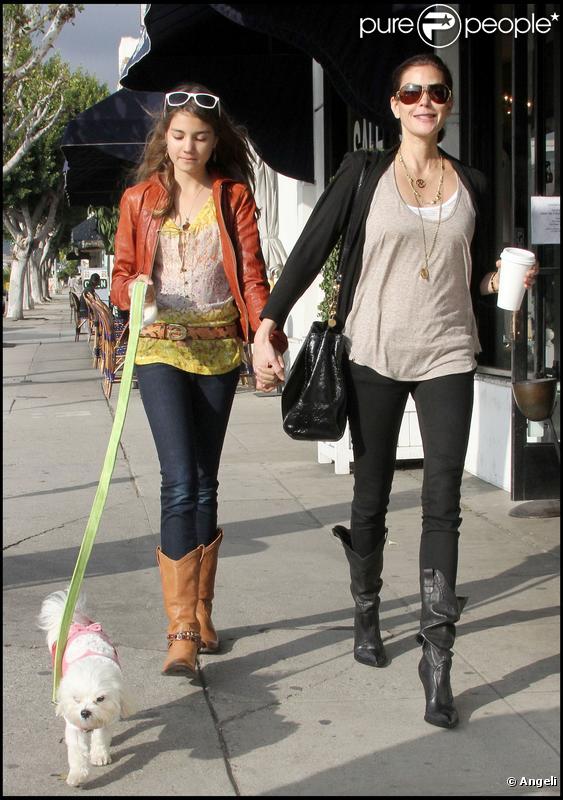 Teri Hatcher et sa fille à Los Angeles le 4 février 2010