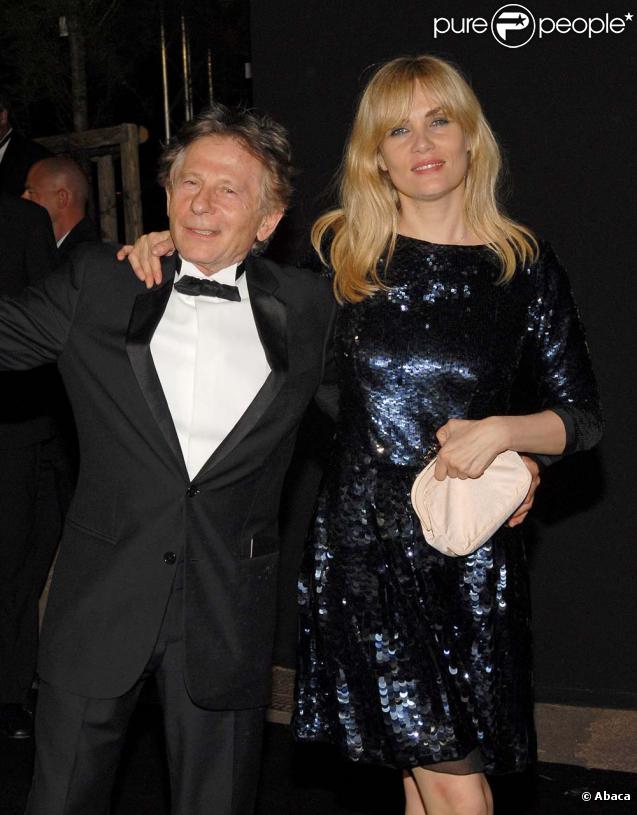 Emmanuelle Seigner et Roman Polanski, à Cannes, le 21 mai 2008 !