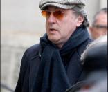 Daniel Auteuil aux obsèques de George Wilson à l'Eglise Saint-Roch à Paris (8 février 2010)