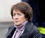Catherine Tasca aux obsèques de George Wilson à l'Eglise Saint-Roch à Paris (8 février 2010)