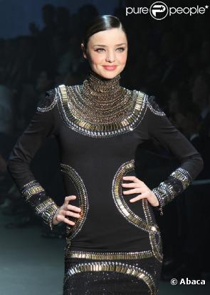 Miranda Kerr lors de la Fashion Week à Sydney le 10 février 2010
