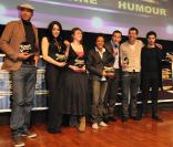 Les gagnants de la cérémonie des Trophées des Jeunes Talents, le 12 février 2010 au cinéma Elysées Biarritz.