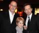 Jean Reno, Gad Elmaleh et Hugo à la première de La Rafle, à Paris. 14/02/2010