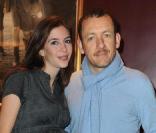 Dany Boon et sa femme Yaël, enceinte, à la première de La Rafle, à Paris. 14/02/2010