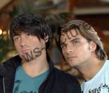 Romain Chavent et Lukas Delcourt sur le tournage de West Hollywood fin 2009 à Los Angeles  