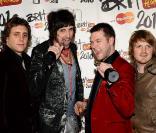 Kasabian lors des Brit Awards, à Londres, le 16 février 2010 !