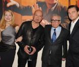 Patricia Clarkson, Ben Kingsley, Martin Scorsese et Leonardo DiCaprio à l'occasion de la soirée donnée à l'Armani Ristorante après la projection de  Shutter Island , à New York, le 17 février 2010.