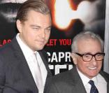 Leonardo DiCaprio et Martin Scorsese à l'occasion de la soirée donnée à l'Armani Ristorante après la projection de  Shutter Island , à New York, le 17 février 2010.