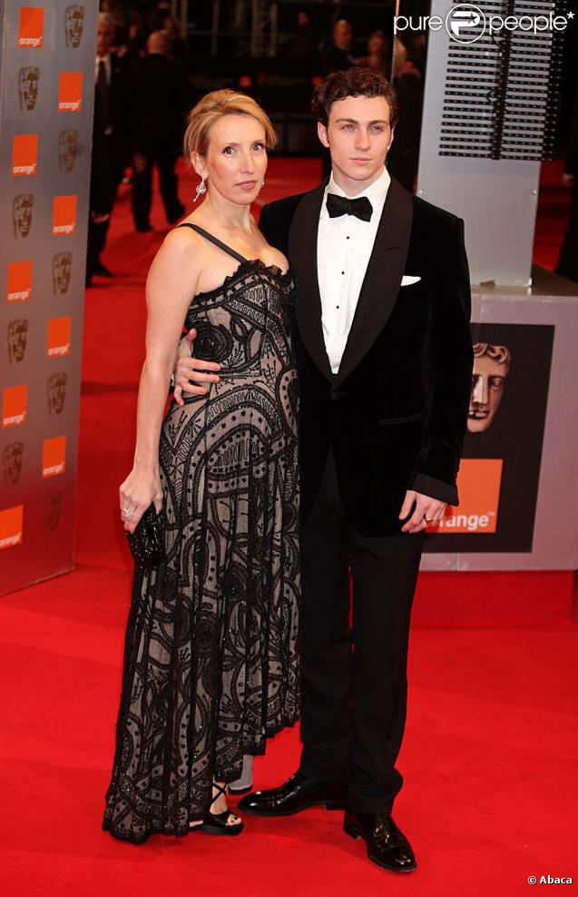 Sam Taylor Wood et Aaron Jonhson lors de la cérémonie des Bafta, à Londres, le 21 février 2010 !