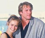 Sandrine Bonnaire et Gérard Depardieu en 1987 